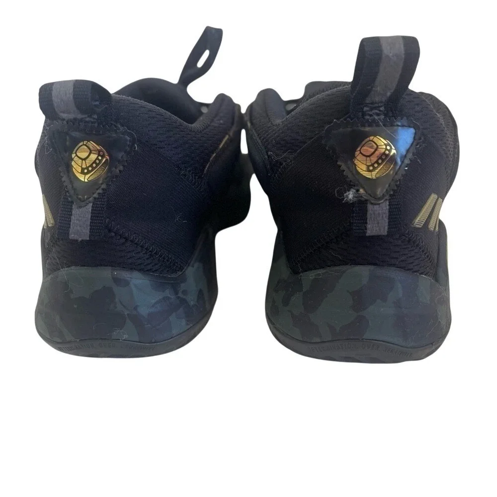 Adidas D.O.N. Issue 3 Mens Basketball Shoes Black Gold‎ Size 7